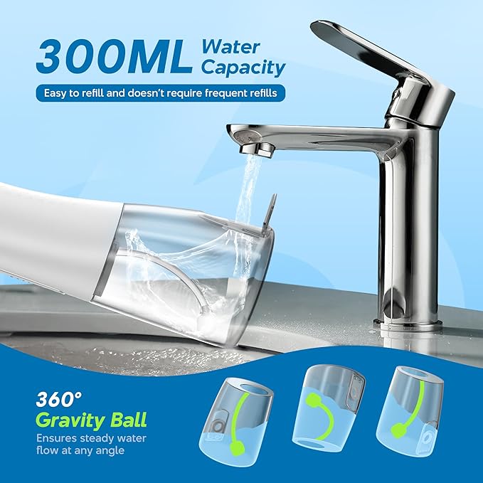 DIONIK Water Flosser Cordless for Teeth, Rechargeable & Portable Water Flosser - Image 5