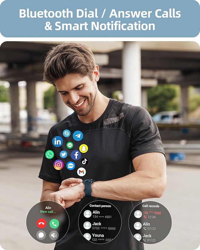 Parsonver Smart Watch for Women Men Compatible - Image 2