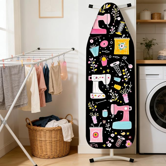 Nuxovilar Ironing Board Cover Needle Cotton 15x54 Inches | Ironing Board Cover - Image 2