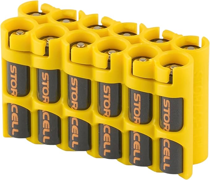 AAA Battery Storage Caddy by Storacell, Holds 12 Batteries by Storacell