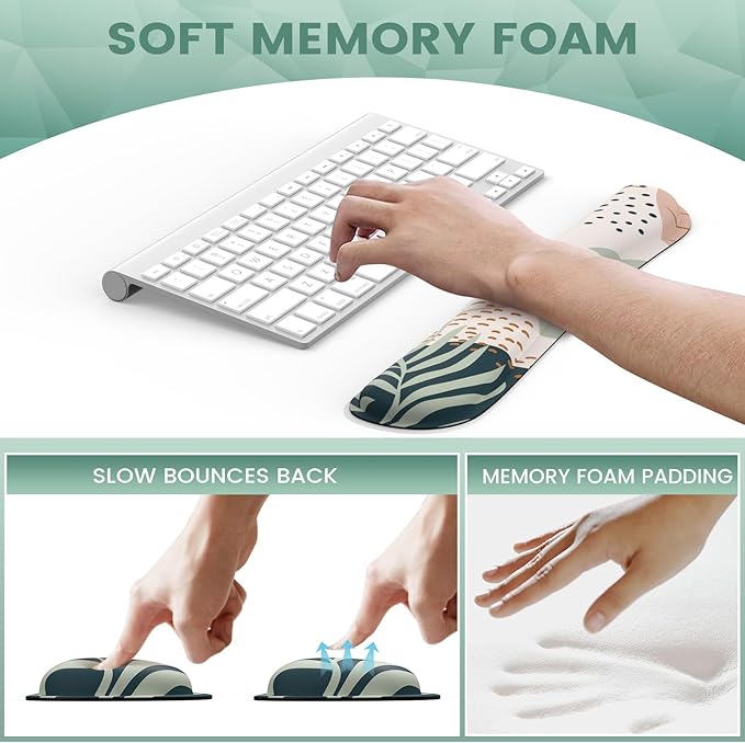 iLeadon Mouse Pad Wrist Support Keyboard Wrist Rest Set, Ergonomic Mouse Pad - Image 4