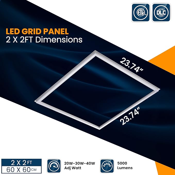 Nothing BUT LEDs 2x2 FT Edge-Lit Frame LED Flat Panel Lights, 5CCT Selectable - Image 5
