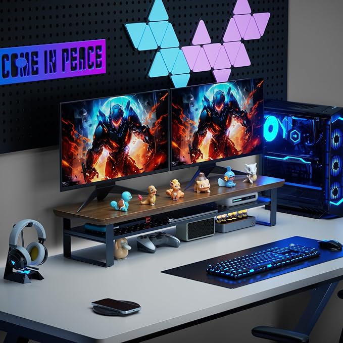 NestNeat Dual Monitor Stand, 35.4 Inch Monitor Stand Riser - Image 8