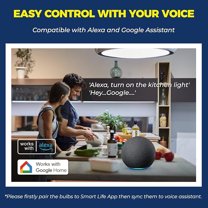 Lightinginside Smart Light Bulbs 60W Equivalent, WiFi Smart Bulb Compatible - Image 3