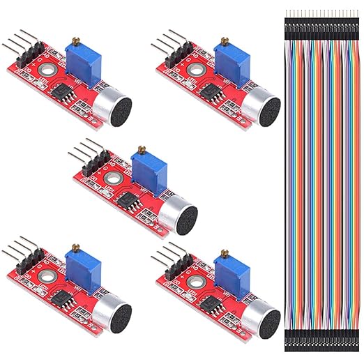 DAOKI 5PCS Microphone Sound Sensor Module AVR PIC High Sensitivity Voice by Unknown