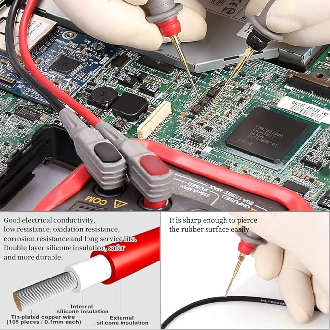 Bionso 25-Piece Multimeter Leads Kit, Professional and Upgraded Test Leads Set - Image 3