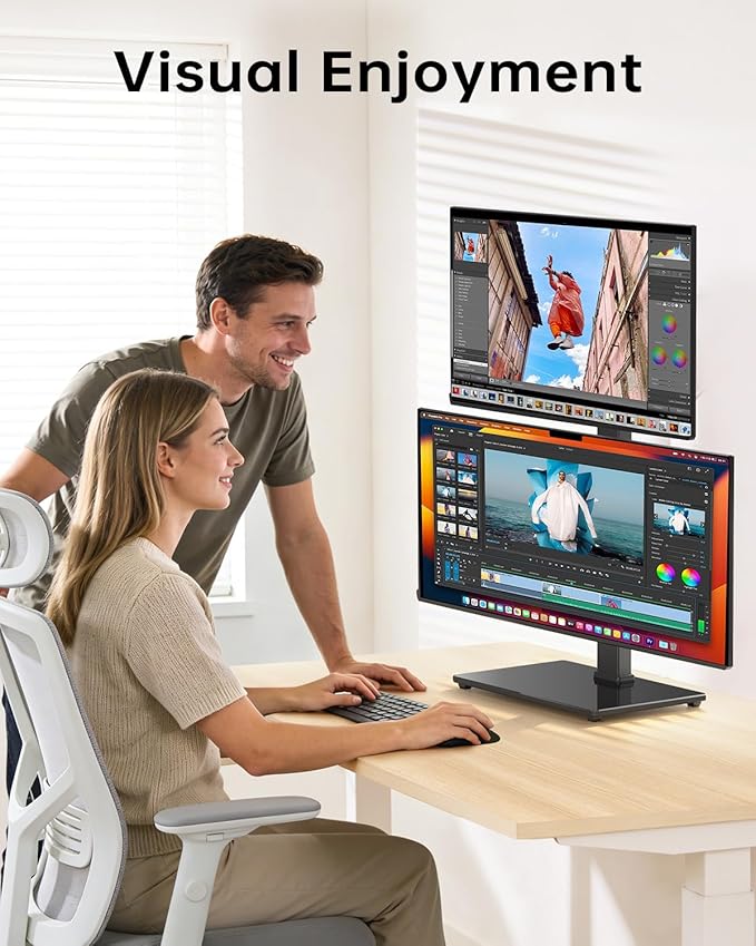 Dual Monitor Stand, FreeStanding Desk Stand - Image 8