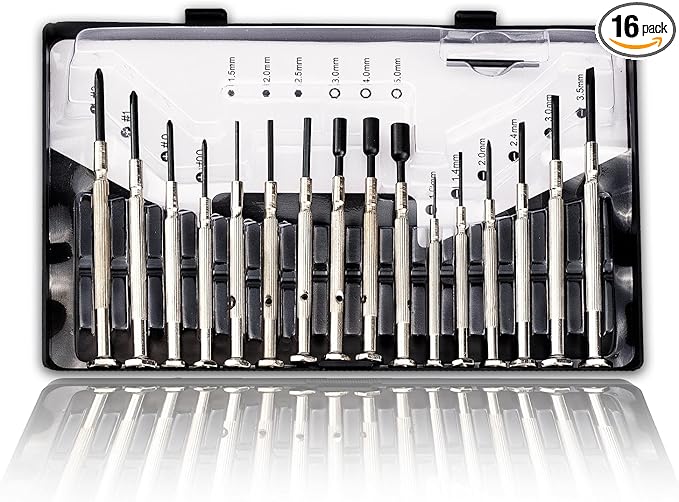 16 PCS Mini Precision Screwdriver Set by Auconda