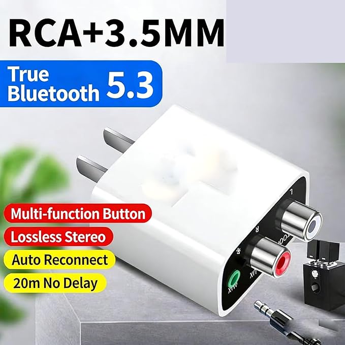 wantract Bluetooth 5.4 Receiver – Upgrade Old Speakers to Wireless Audio - Image 5