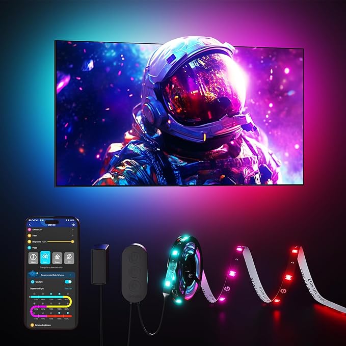 Govee TV LED Backlight Strip, RGBIC Smart LED Backlight by Govee