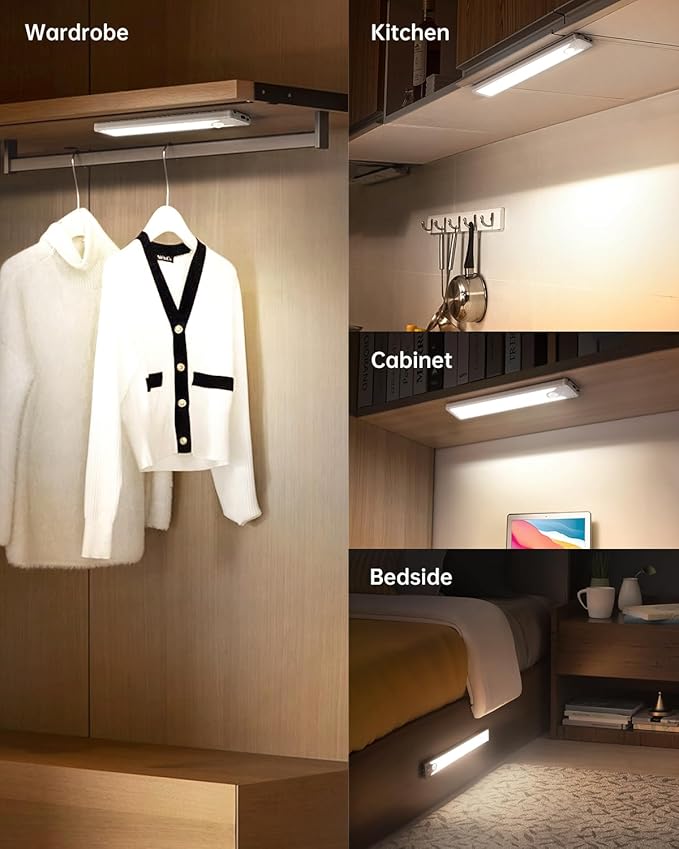 Pak 16 Inch Under Counter Cabinet Lighting, 83 LED Battery Operated Motion - Image 6