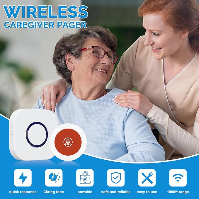 Wireless Caregiver Pager Call Button System - Image 5