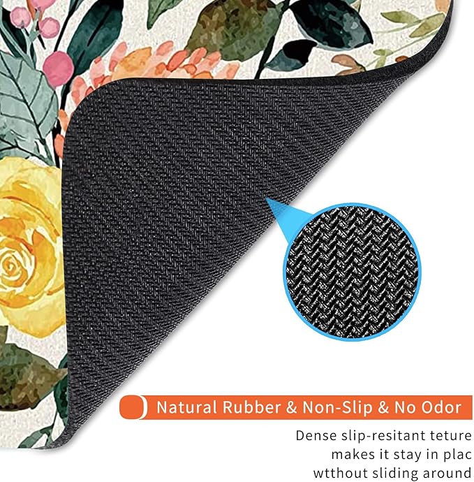 Armanza Square Mouse Pad Watercolour Floral, Personalized Premium-Textured - Image 5