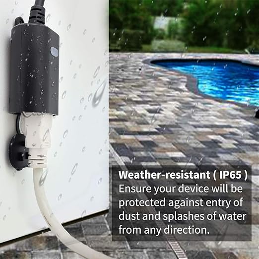 Minoston Outdoor Smart Plug, WiFi Outlet, IP65 Weatherproof, Compatible - Image 5