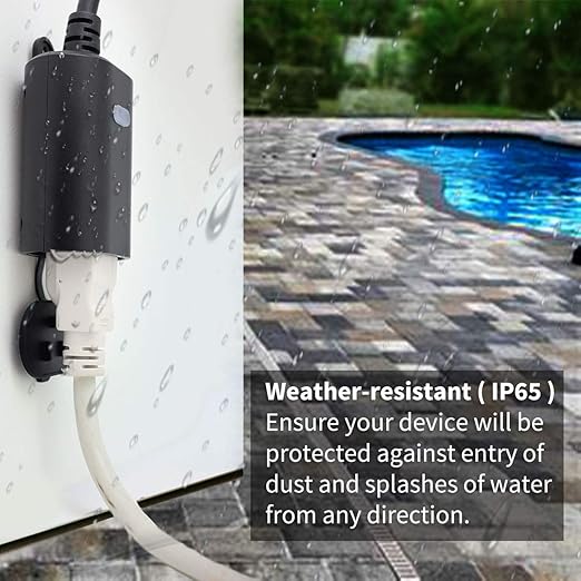 Minoston Outdoor Outlet, WiFi Smart Plug in Energy Monitoring, 2.4Ghz Wi-Fi - Image 6