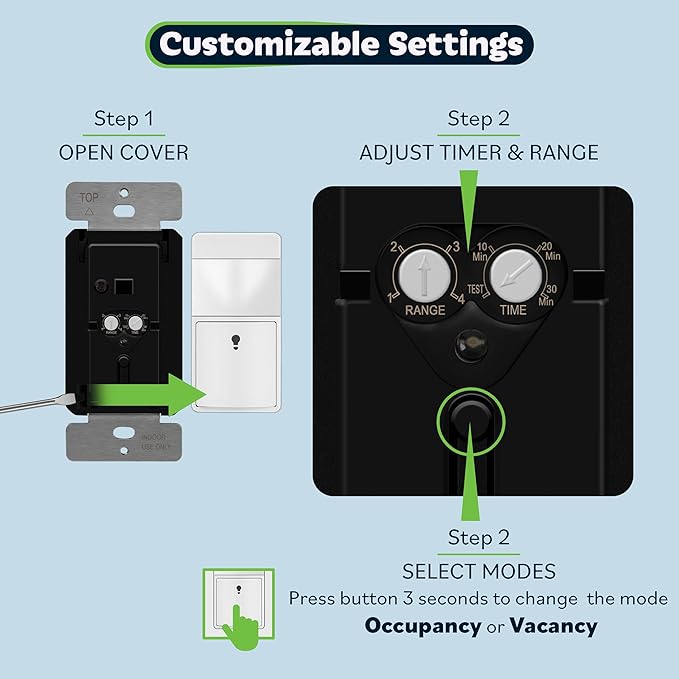 TOPGREENER Motion Sensor Switch, PIR Sensor - Image 5