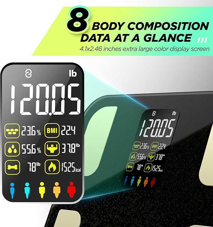 RunStar Scale for Body Weight, 8 Electrodes High Accurate Rechargeable - Image 2