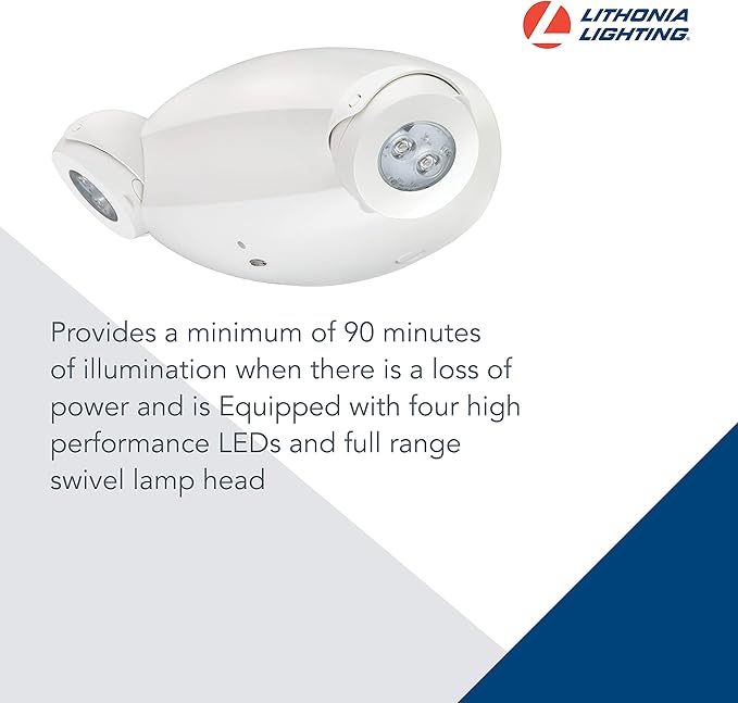 Lithonia Lighting Quantum Emergency Light, Contemporary Commercial LED - Image 3