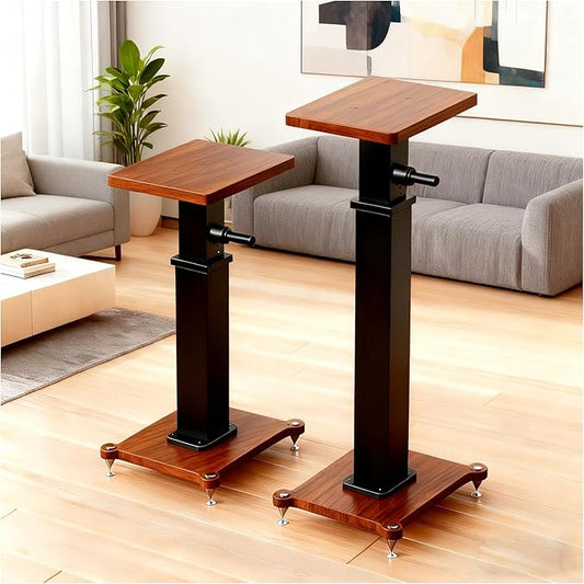 29.5-43.3in Height Adjustable Speaker Stands Pair up to 110lbs, Heavy Duty by Unknown