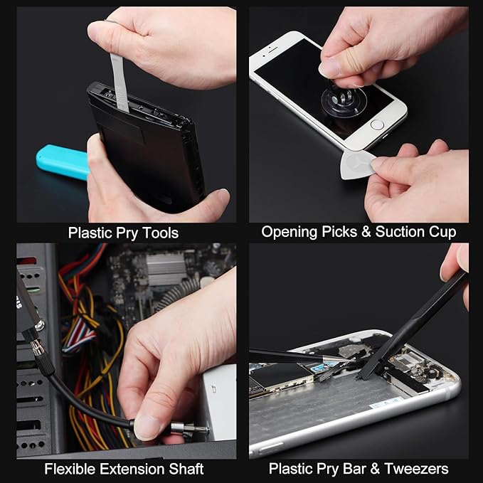 STREBITO Electric Screwdriver Upgraded 155 in 1 Mini Electric Cordless - Image 8