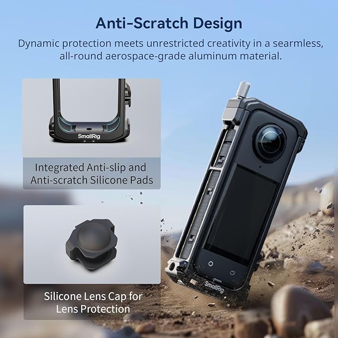 SMALLRIG Cage for Insta360 X4, Aluminum Protective Case for Insta 360 X4 - Image 4