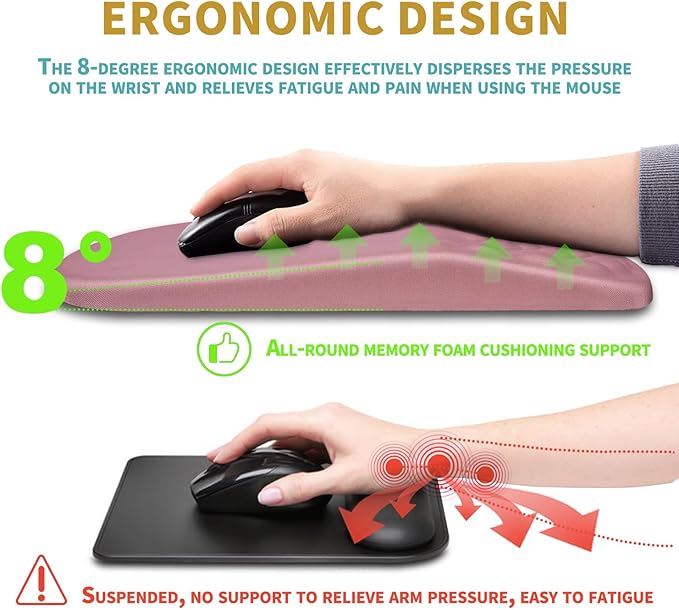 Hokafenle Ergonomic Mouse Pad Wrist Support - Image 5