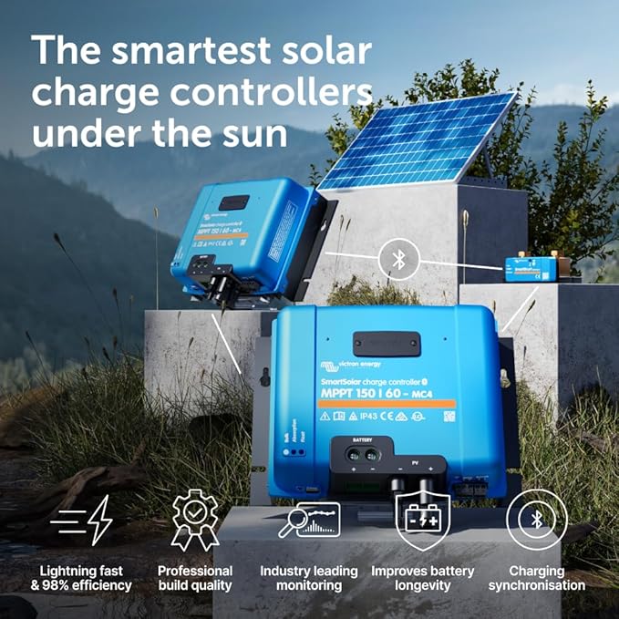 Victron Energy SmartSolar MPPT MC4 Compatible Solar Charge Controller - Image 2