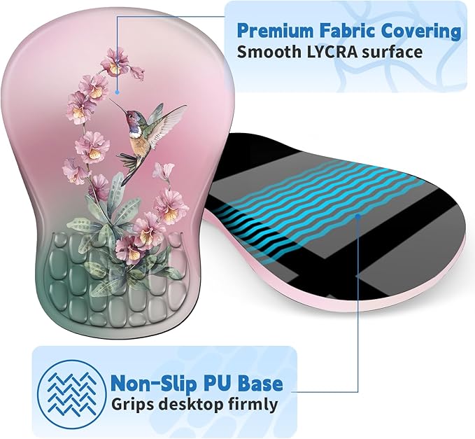 YIWEI Ergonomic Mouse Pad with Wrist Rest - Image 5