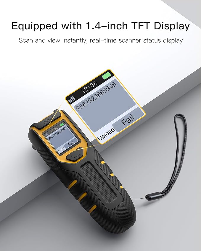 Inateck Barcode Scanner Wireless, Portable Bluetooth Barcode Scanner - Image 3