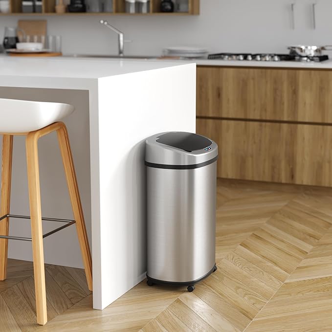 iTouchless SensorCan 50 Liter / 13 Gallon Kitchen Trash Can - Image 2