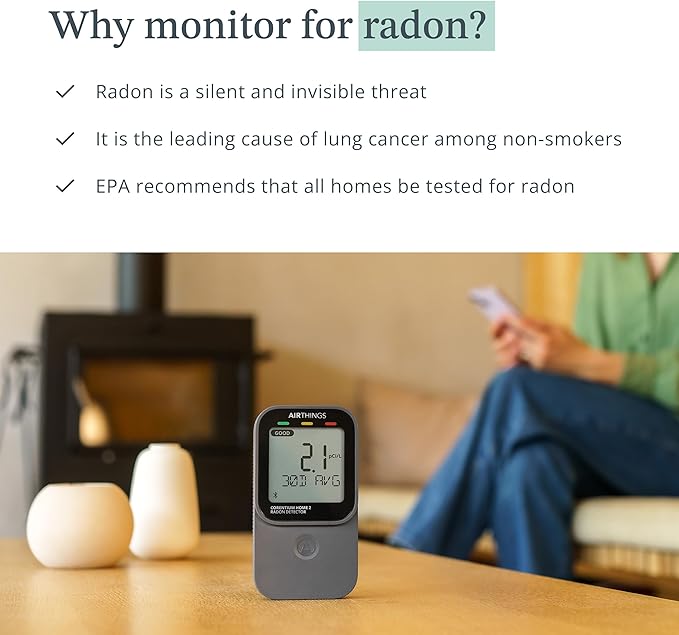 Airthings 325 Corentium Home 2 Smart Digital Radon Detector - Image 4