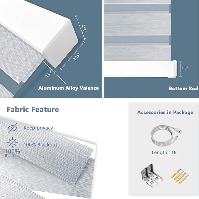 COOLWINDS Motorized Zebra Blinds - Image 3