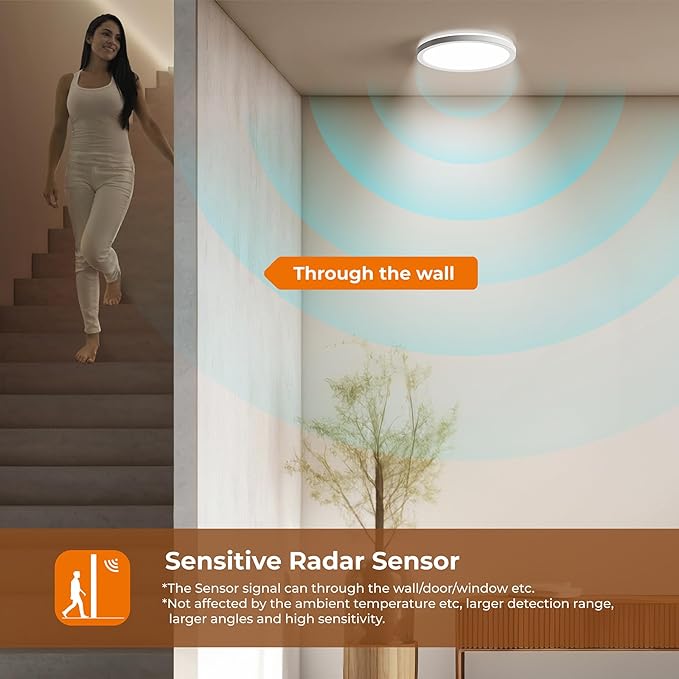 Matane Dimmable Motion Sensor LED Ceiling Light - Image 6