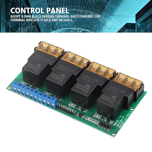 30A 4 Channel Relay Module Expansion Board - Image 2