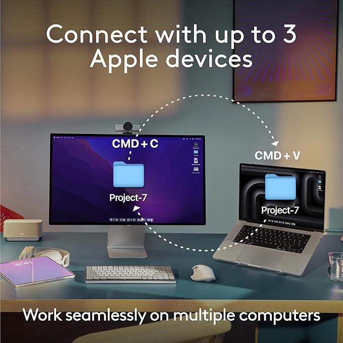 Logitech MX Keys S for Mac, Wireless Keyboard, Precise Laptop-Like Typing - Image 7