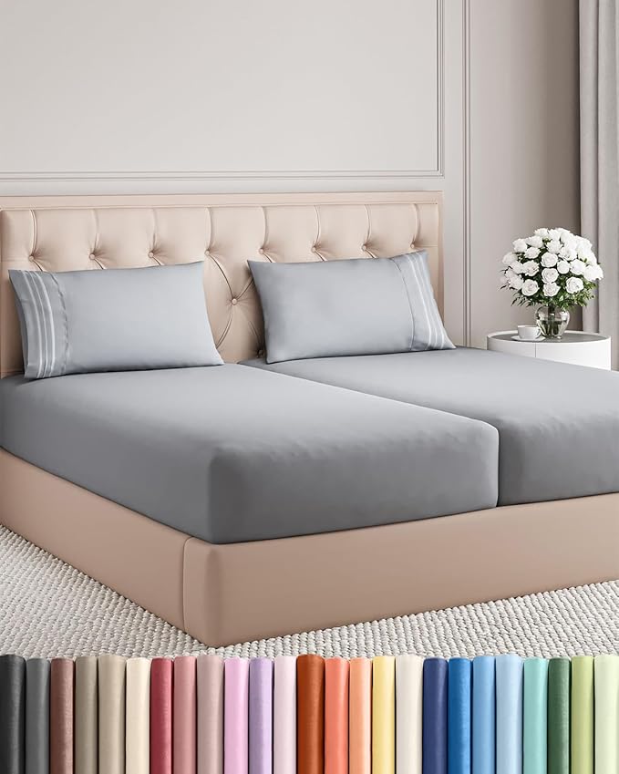 Split King Size 5 Piece Sheet Set by CGKUnlimited