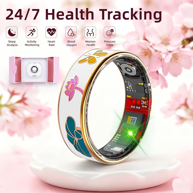 Smart Ring Health Tracker, Men & Women, Featuring a Heart Rate Monitor - Image 2