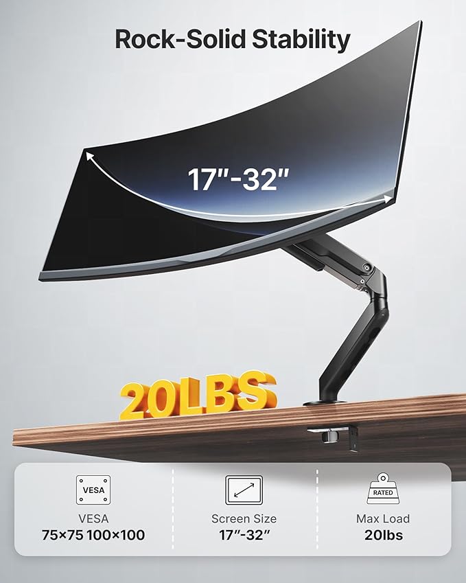 monTEK Single Monitor Arm Mount - Image 4