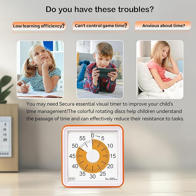 Secura 60 Minute Essential Visual Timer - Image 2