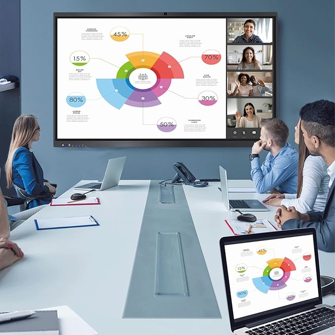 Smart Board, 4K UHD Touch Screen Open Dual System Smart Whiteboard, Digital - Image 5