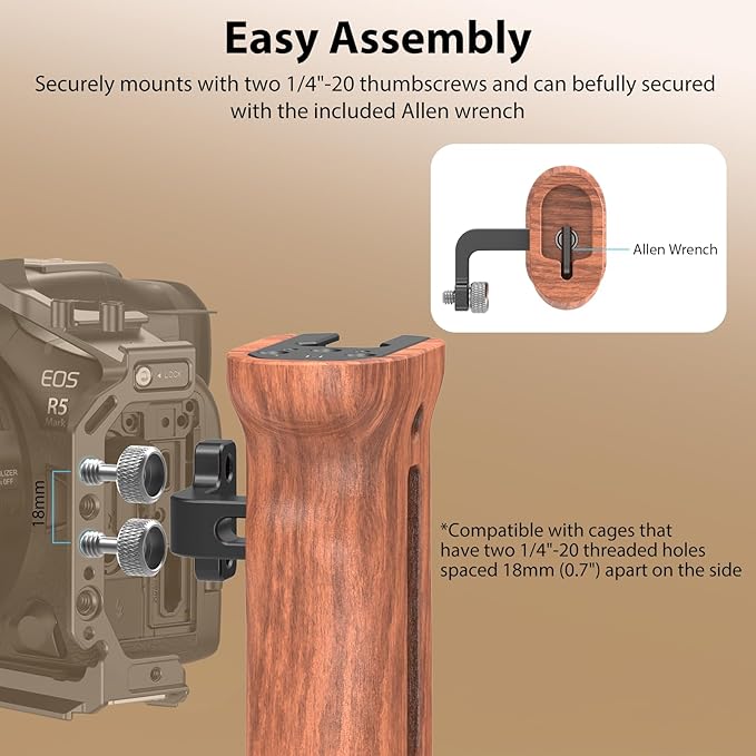 SmallRig Wooden Side Handle - Image 7