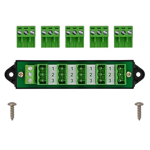 16Amp 300V 3x6 Position Pluggable Terminal Block Distribution Module. OONO - Image 3