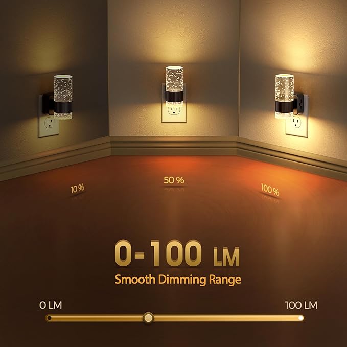 Briignite Night Light, Dimmable Night Lights Plug into Wall, LED Night Light - Image 2