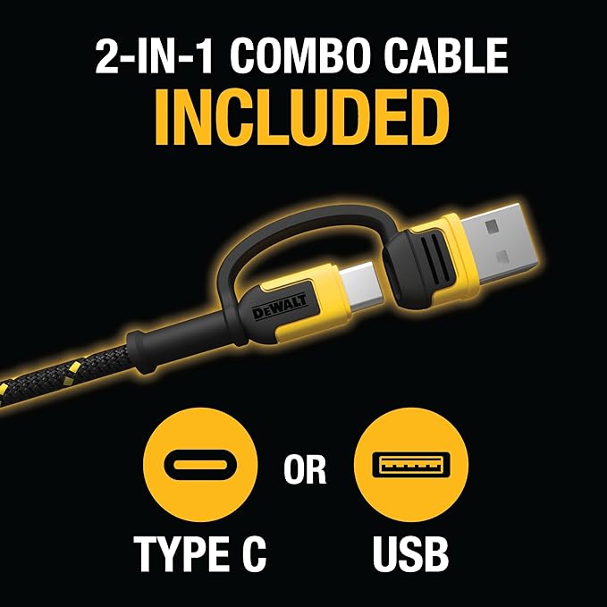 DEWALT Heavy Duty Wireless Charger, 15W Max Cell Phone Charger, Fast Wireless - Image 4