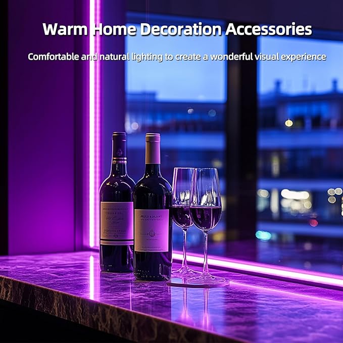 UVTaoYuan Short LED Strip Lights Purple 5V USB Not Dimmable Flexible COB LED - Image 6
