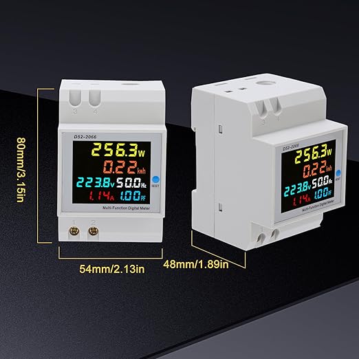 D52-2066 Single Phase Energy Meter - 220V AC 40V-300V 100A Household & - Image 8