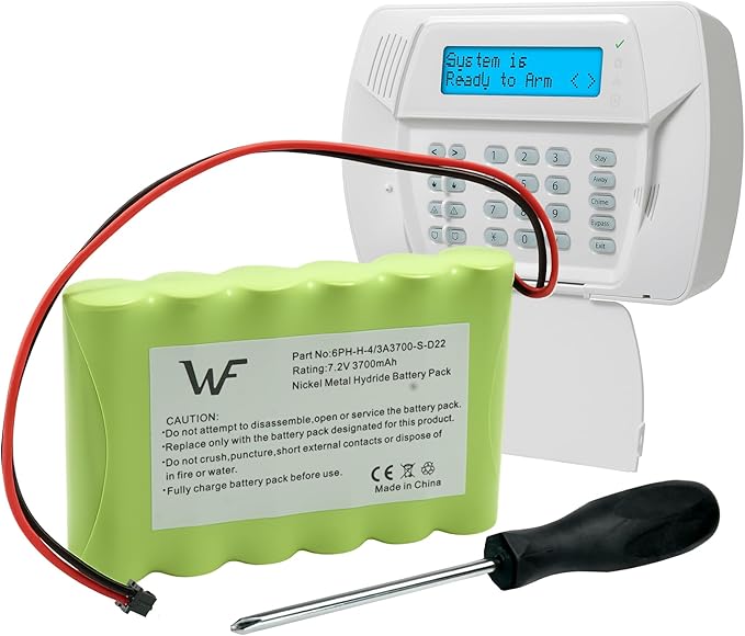 Replacement Battery+Tool for ADT DSC IMPASSA 9057 SCW9055 SCW9057 BH7236-SS by WirelessFinest