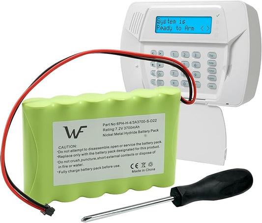 Replacement Battery+Tool for ADT DSC IMPASSA 9057 SCW9055 SCW9057 BH7236-SS by WirelessFinest