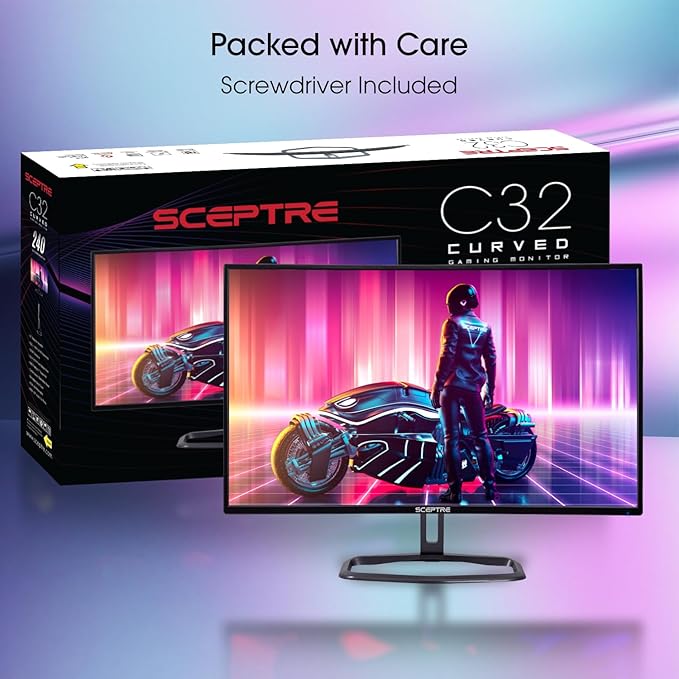 Sceptre Curved 32-Inch Gaming Monitor, 1920 × 1080, 99% sRGB, AMD FreeSync - Image 4