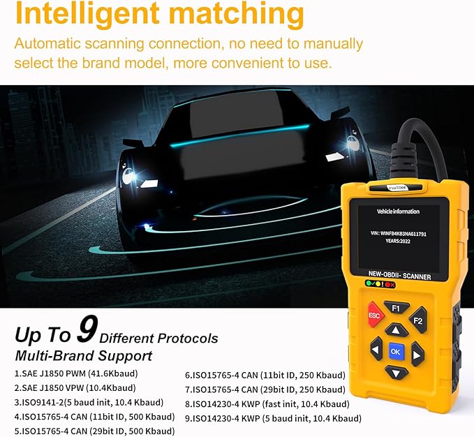 T600 OBD2 Scanner Diagnostic Tool & Code Reader - Image 4